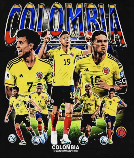 COLOMBIA By Game Changers 2024 T-Shirt Black