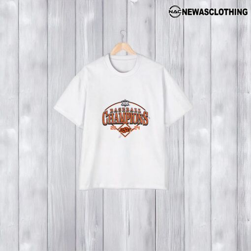 Cowboys 2024 Big 12 Baseball Conference Tournament Champions Curveball Break T-Shirt1