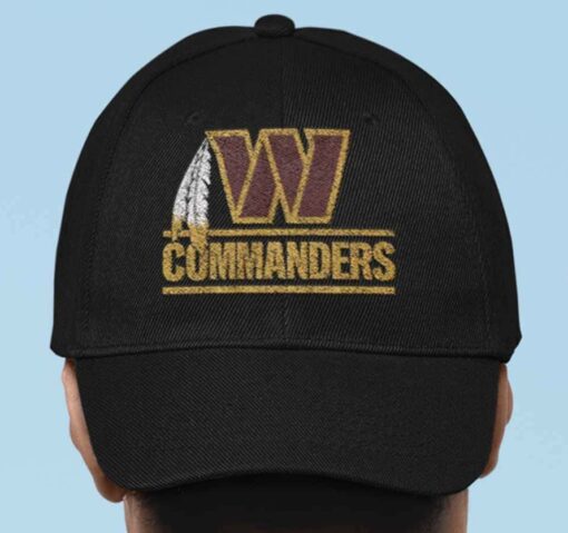 Dan Quinn Commanders Feather Dad Hat