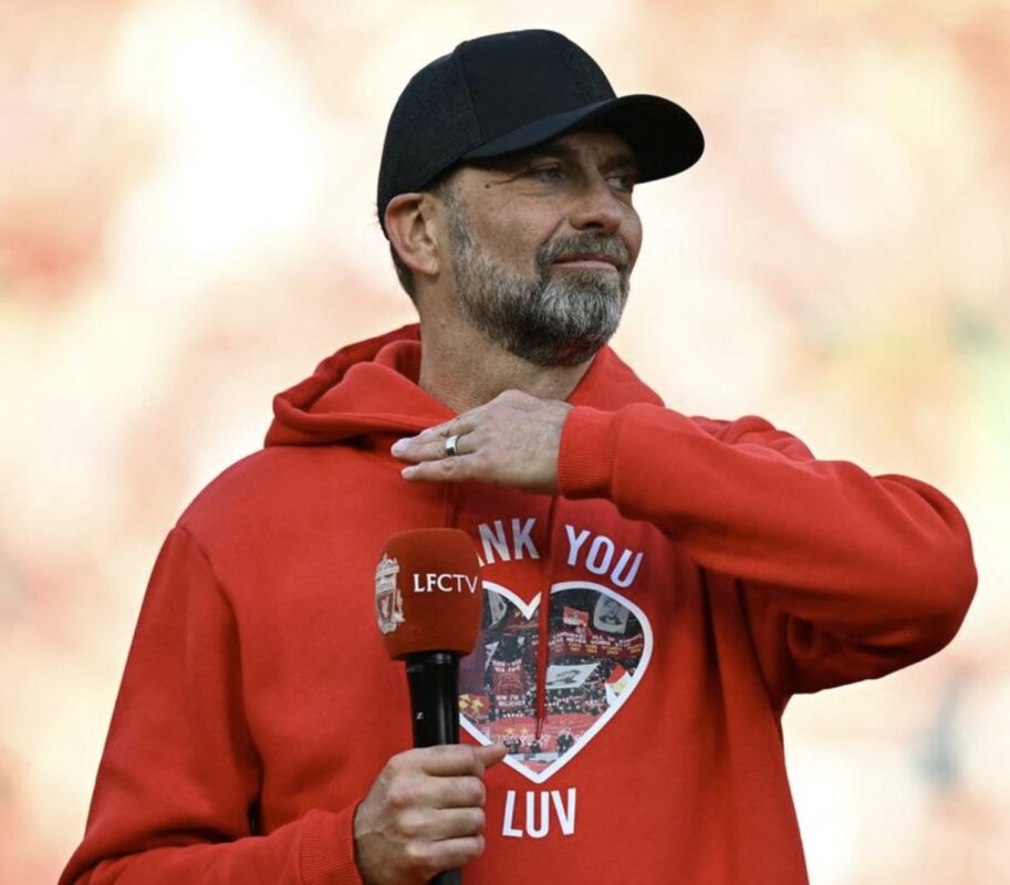 Liverpool – Jurgen Klopp I’ll Never Walk Alone Again Red Shirts