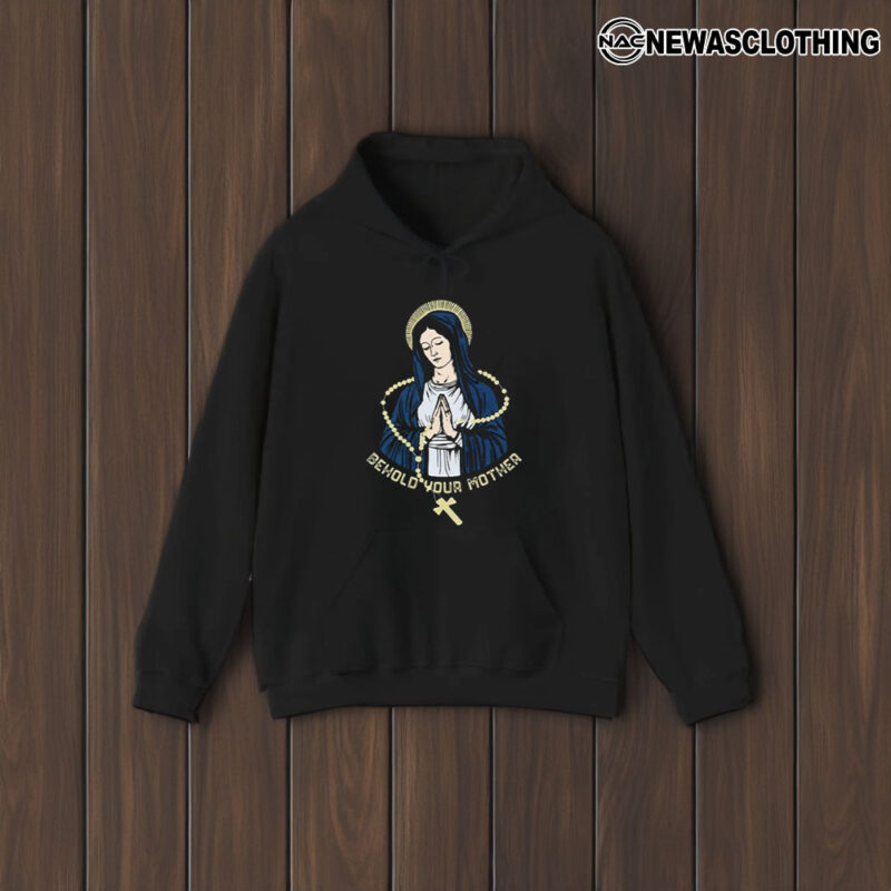 Behold Your Mother Maria Praying T-Shirt2