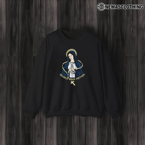 Behold Your Mother Maria Praying T-Shirt3