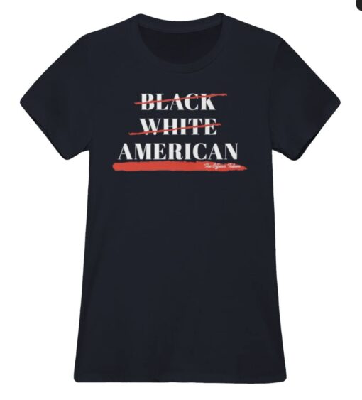 Black White American Women's T-Shirts