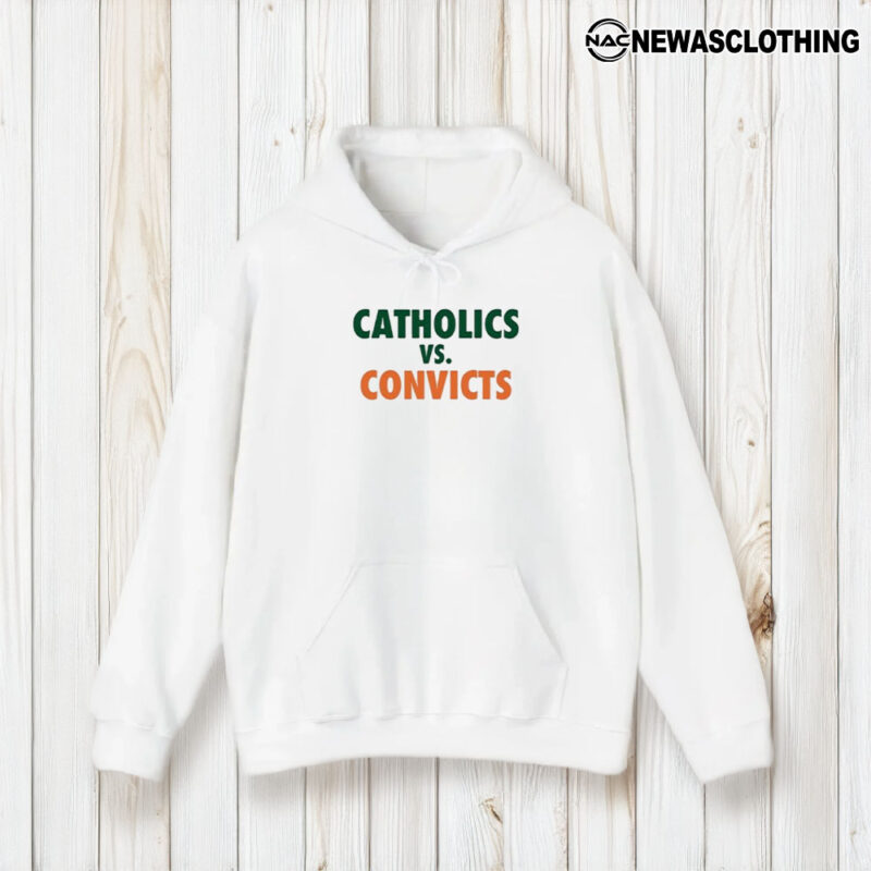 Catholics vs Convicts T-Shirt2