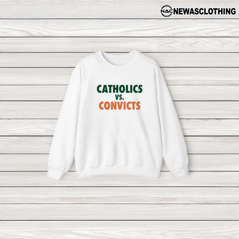 Catholics vs Convicts T-Shirt3