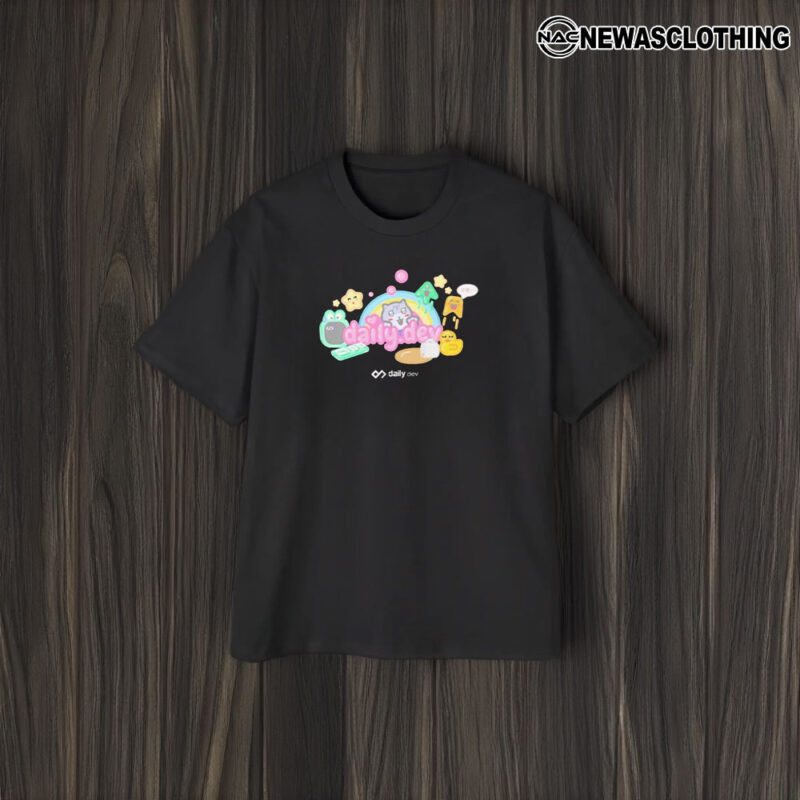 Daily Dev Kawaii Cat T-Shirt1