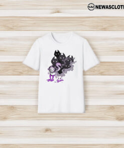 Evocaitart Asexual Pride Cat T-Shirt