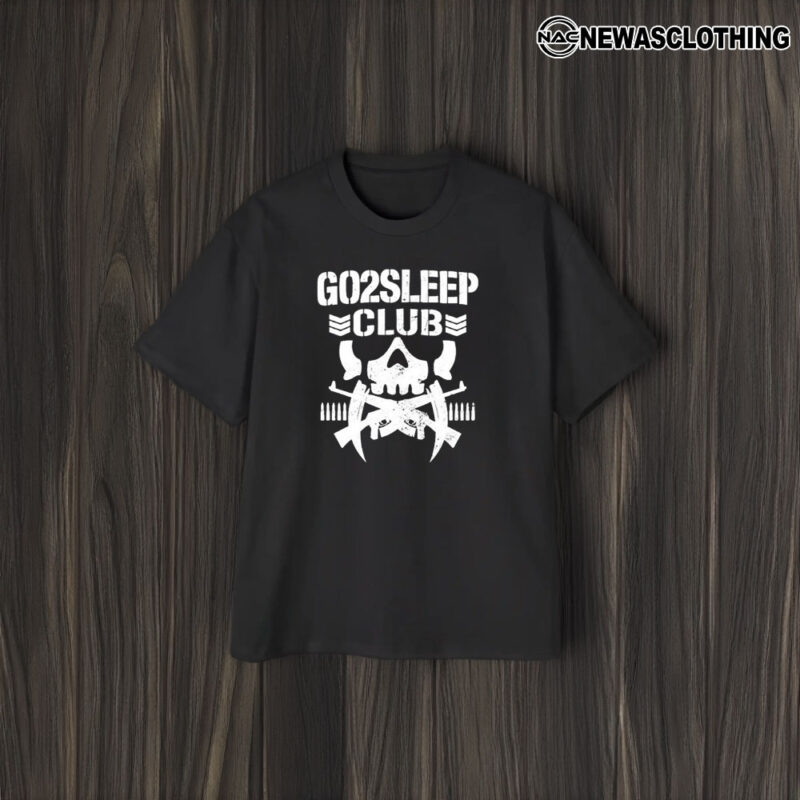 Go2sleep Club Skull And Gun T-Shirt1