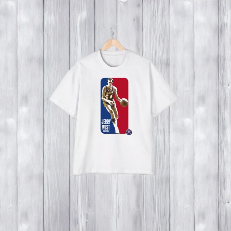 Lakers Legend And Nba Logo Muse West Dies Aged 86 T-Shirt2