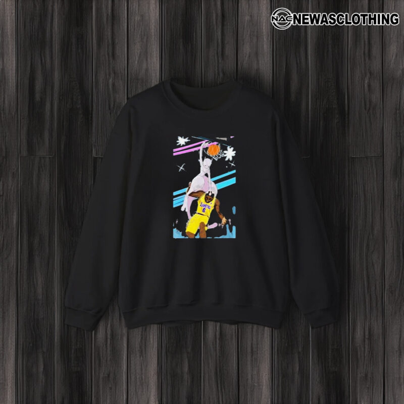 Mewtwo Dunking On Lebron James Hot T-Shirt