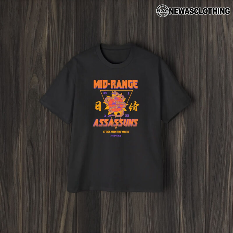 Mid-range Assassuns Attack From The Valles Phnx T-Shirt2