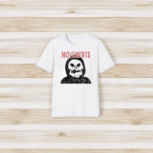 Movements Afraid To Die White Skull T-Shirt3