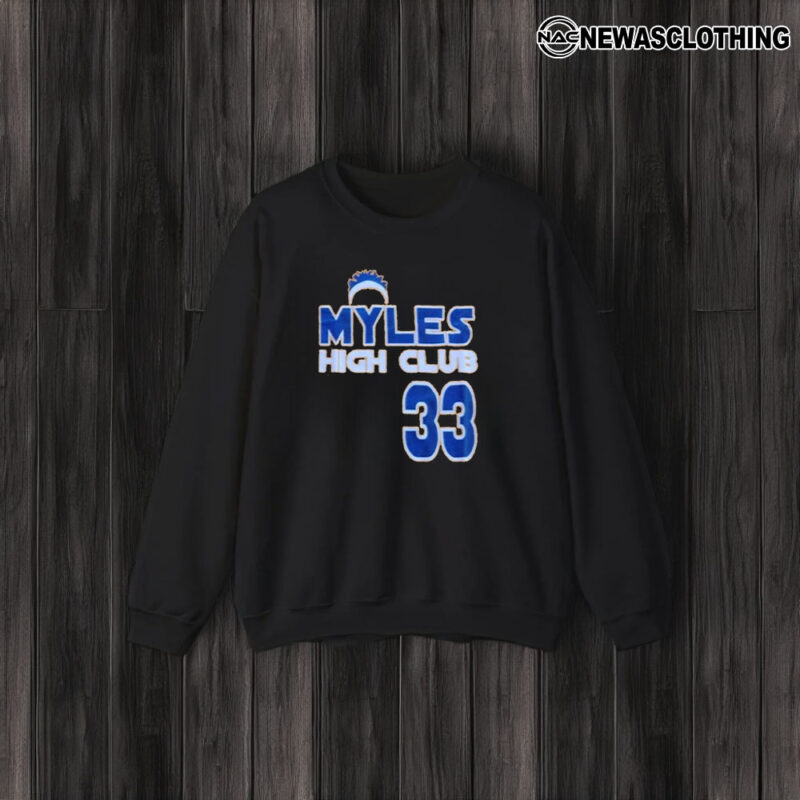 Myles High Club 33 Basketball T-Shirt3