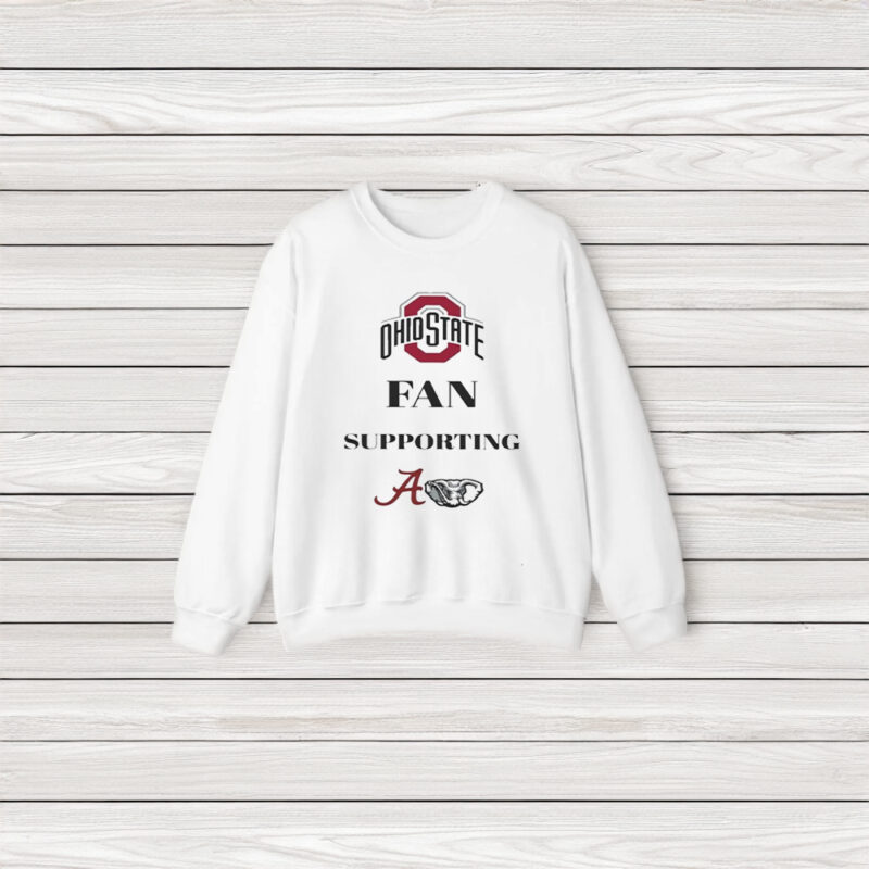 Ohio State Fan Supporting Alabama T-Shirt