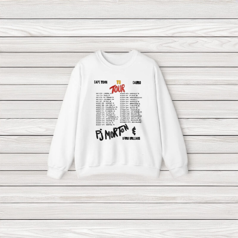 PJ Morton Capetown To Cairo Tour 2024 T-Shirt