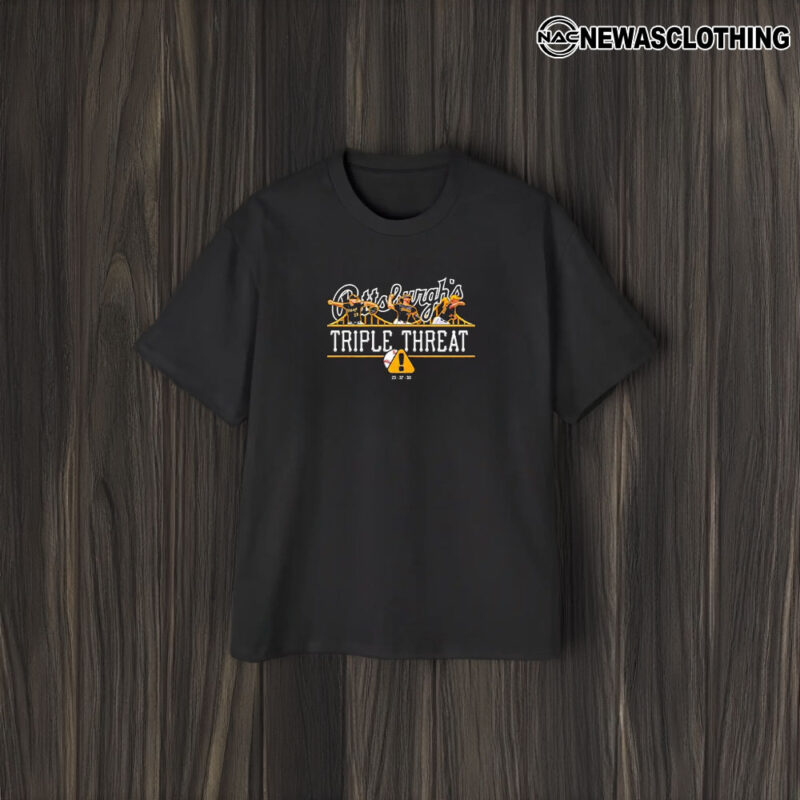 Pittsburgh Pirates Triple Threat Baseball 23 37 30 T-Shirt1