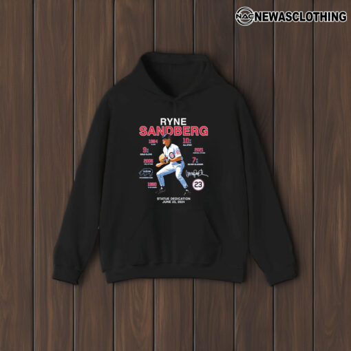 Ryne Sandberg Statue Dedication June 23 2024 T-Shirt1