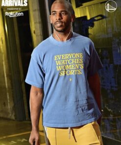 CP3 rocking a “Everyone watches women’s sports” shirt