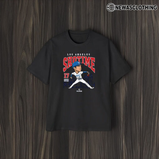 Shohei Ohtani 27 Los Angeles Shotime Baseball T-Shirt2