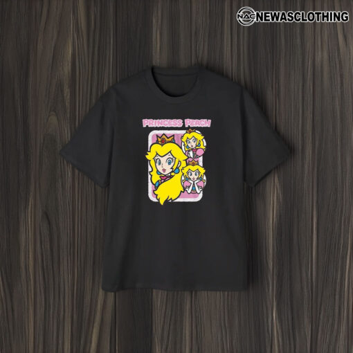 Super Mario Princess Peach Glitter Tee1