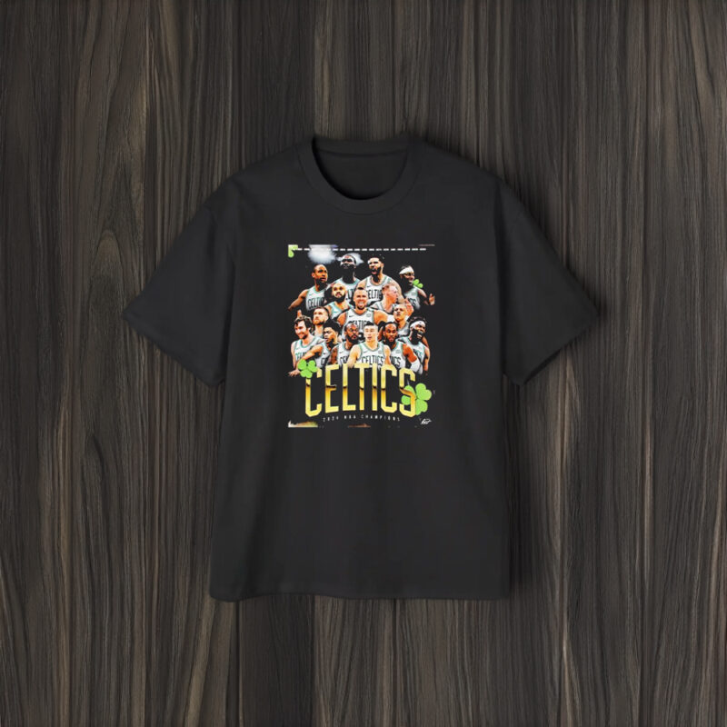 The Boston Celtics Are 2024 Nba Champions Banner 18 Is Here T-Shirt1