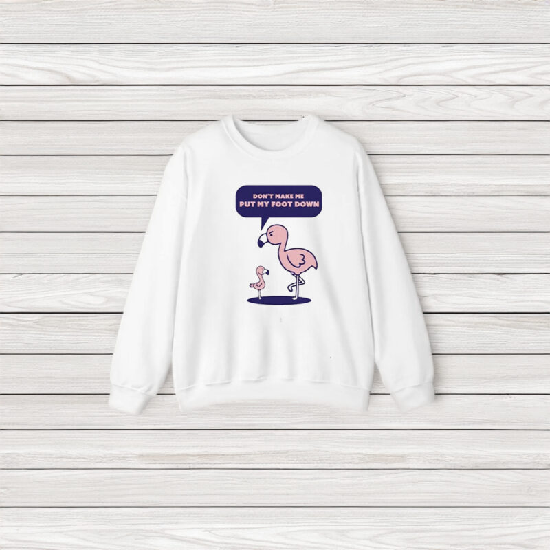 The Popular Flamingo Don’t Make Me Put My Foot Down T-Shirt3