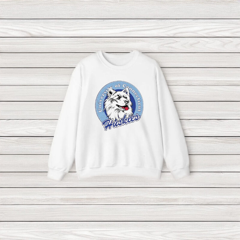 University Of Connection Huskies Logo T-Shirt