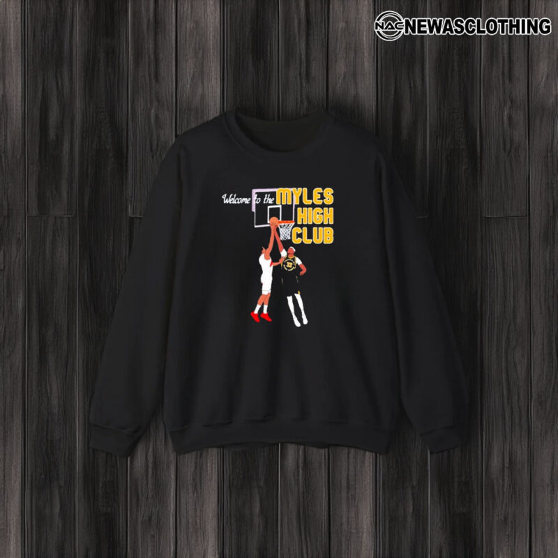 Welcome To Myles High Club Basketball T-Shirt