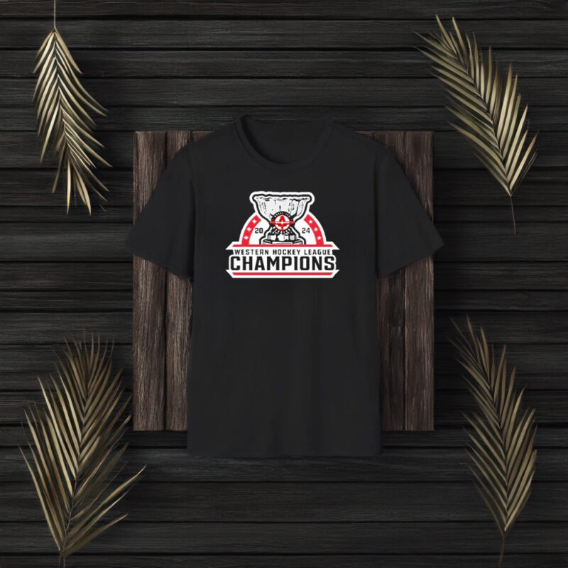 Western Hockey League Champions 2024 Trophy Logo T-Shirt