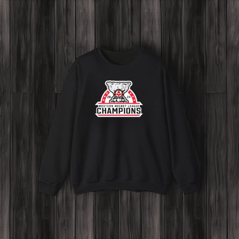 Western Hockey League Champions 2024 Trophy Logo T-Shirt3