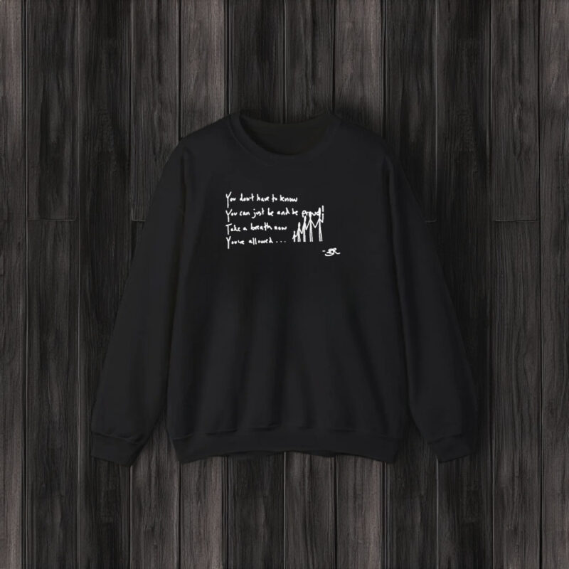 You Dont Have To Know You Can Just Be And Be Proud Take A Breath Now You’ve Allowed T-Shirt