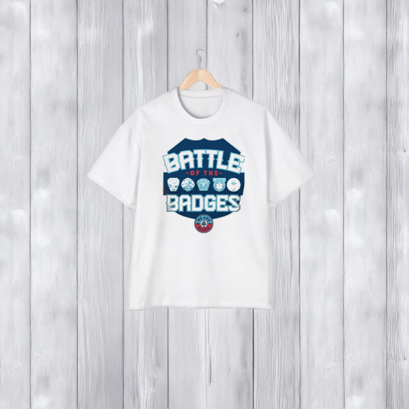 Battle Of The Badgers We Are Blood Logos T-Shirt1