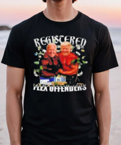 Biden Vs Trump Registered Flex Offenders T-Shirt2