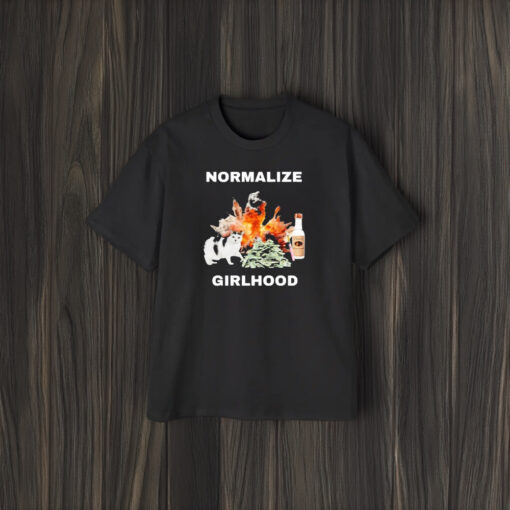 Cat Normalize Girlhood T-Shirt1