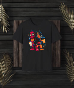 Double Healing Factor Chibi Deadpool & Wolverine T-Shirt