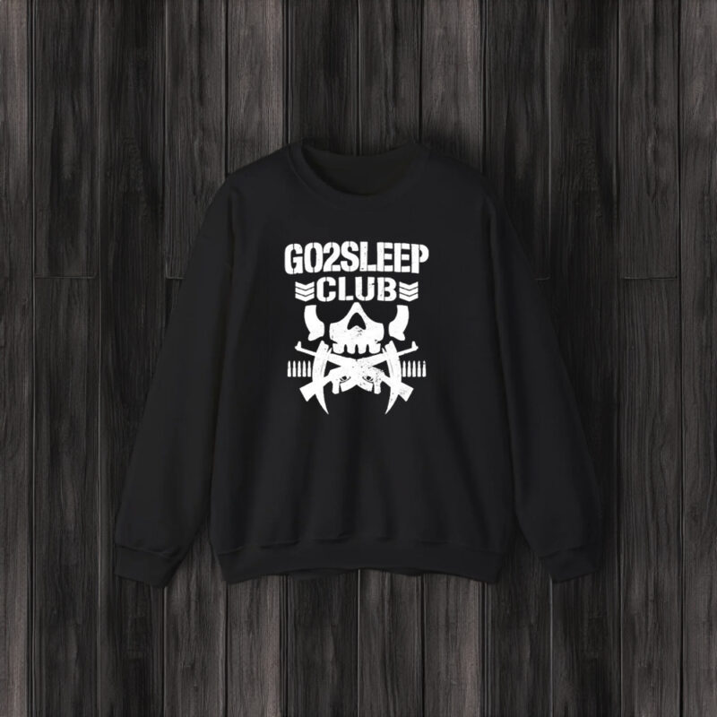 Go 2 Sleep Club Gun And Skull Logo 2024 T-Shirt3