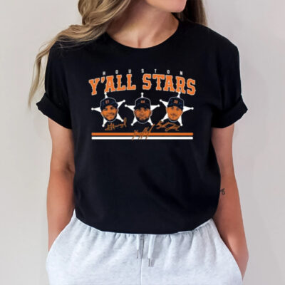 Houston Baseball Y’all Stars T-Shirt2