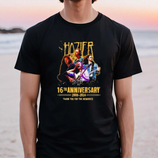 Hozier 16th Anniversary 2008-2024 Thank You For The Memories T-Shirt2