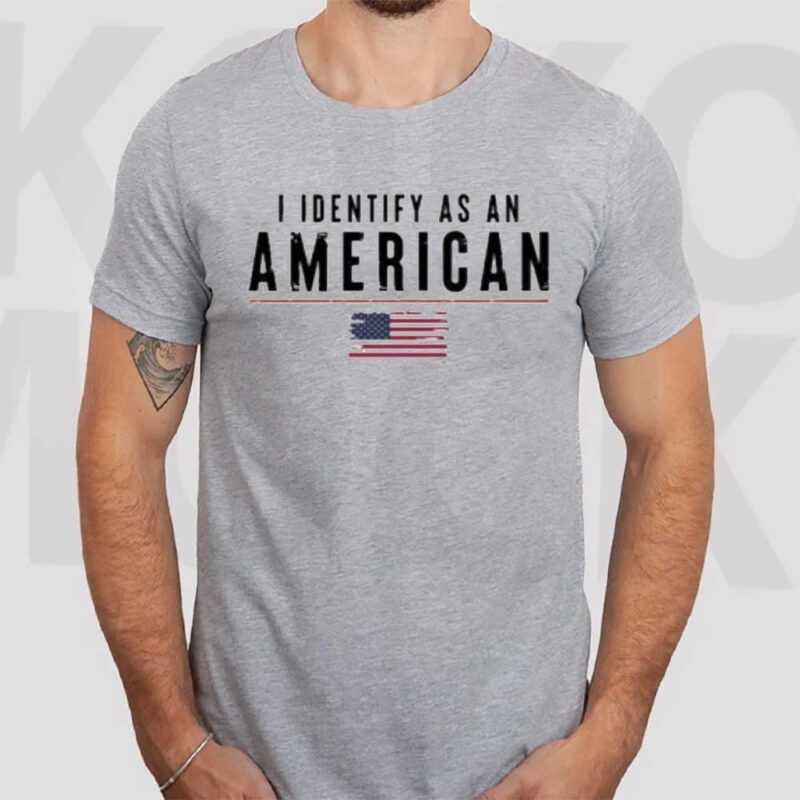 I Identify As An American Flag Tee