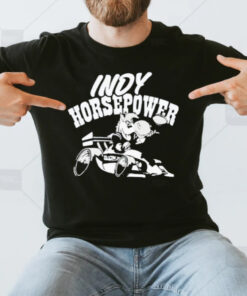 Indy Horsepower Kids Mascot Driving Car T-Shirt3