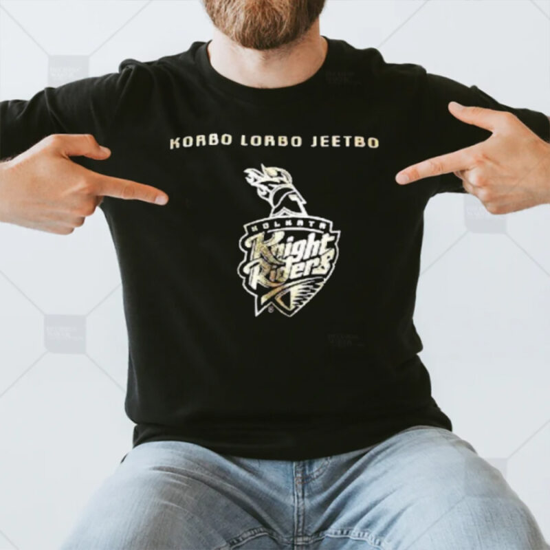 Korbo Lorbo Jeetbo Holkata Knight Riders Champion 2024 T-Shirt3