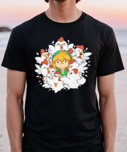 Link Surrounded By Cuccos Impossible Situation T-Shirt3