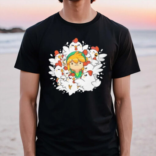 Link Surrounded By Cuccos Impossible Situation T-Shirt3