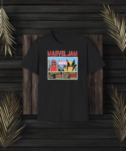 Marvel Jam Marvel Deadpool Wolverine Index T-Shirt3