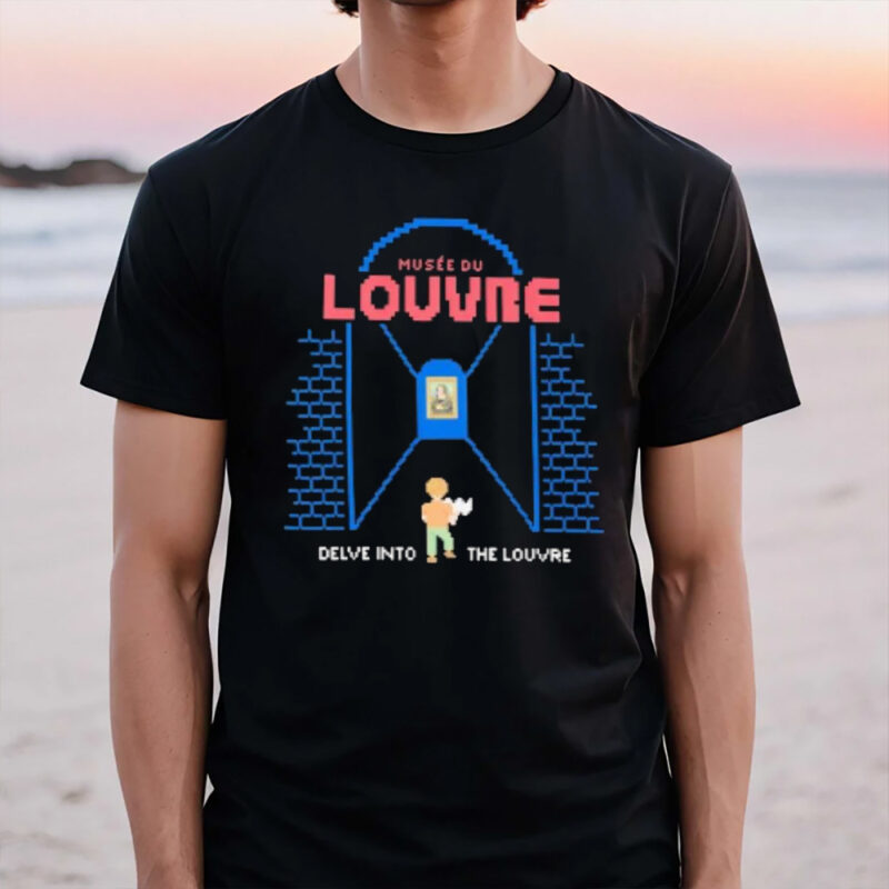 Musée Du Louvre Delve Into The Louvre Pixel T-Shirt3