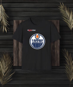 Oilers Parody Unfan Losers Logo T-Shirt3