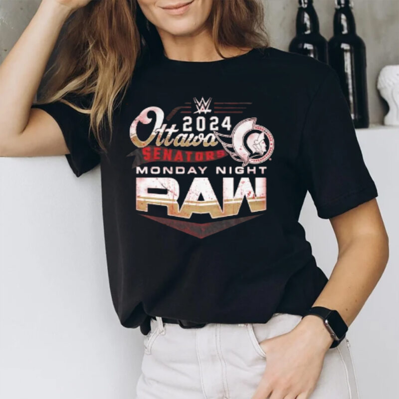 Ottawa Senators Monday Night Raw WWE T-Shirt2