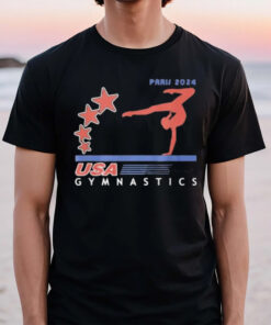 Paris 2024 Summer Games Team USA Gymnastics America Sports T-Shirt2