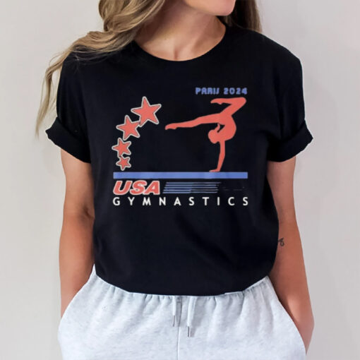 Paris 2024 Summer Games Team USA Gymnastics America Sports T-Shirt3