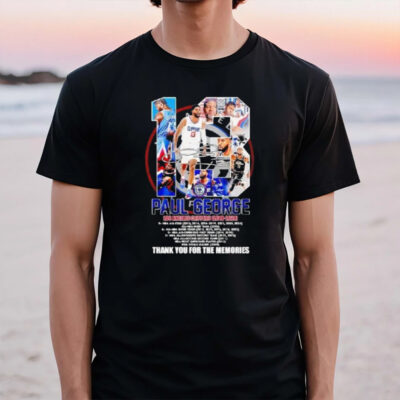 Paul George 13 Los Angles Clipper 2019-2024 Thank You For The Memories T-Shirt2